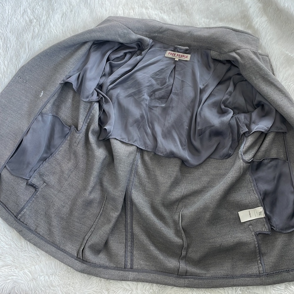 FREE PEOPLE Mari Solid Oversized Blazer Large - Picture 7 of 13